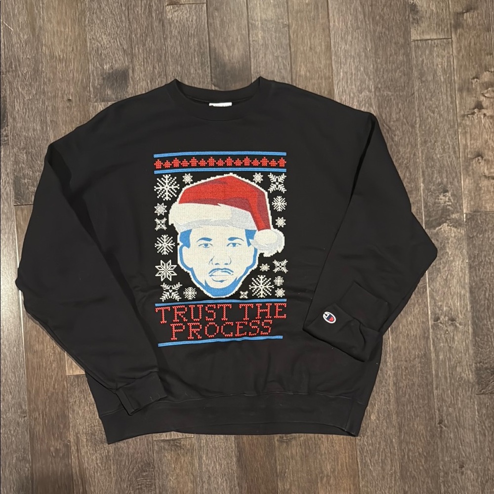 76ers Champion Christmas Sweater